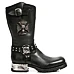 NEW ROCK ITALI ANTIK MOTOROCK T.ACERO Černá 45