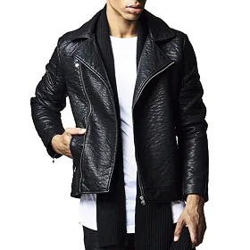 URBAN CLASSICS Leather lmitation Biker S