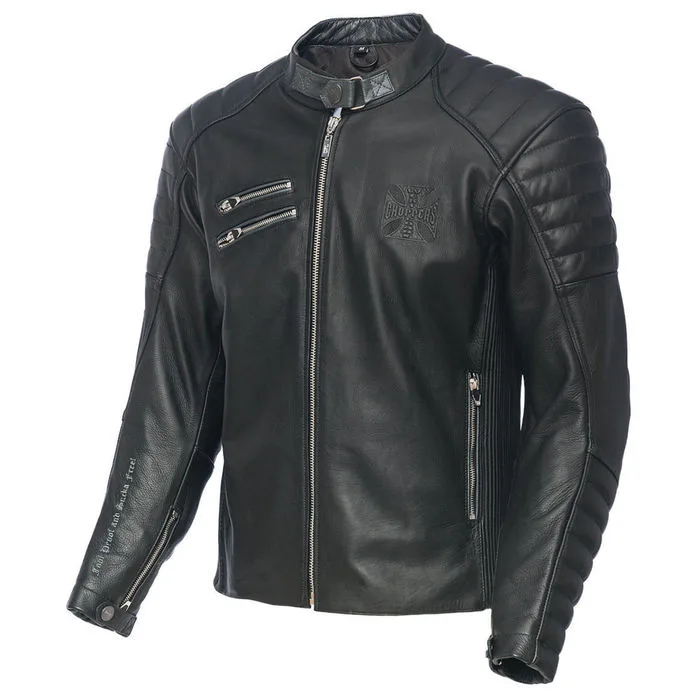 bunda na motorku (křivák) West Coast Choppers - WCCJS025ZW S
