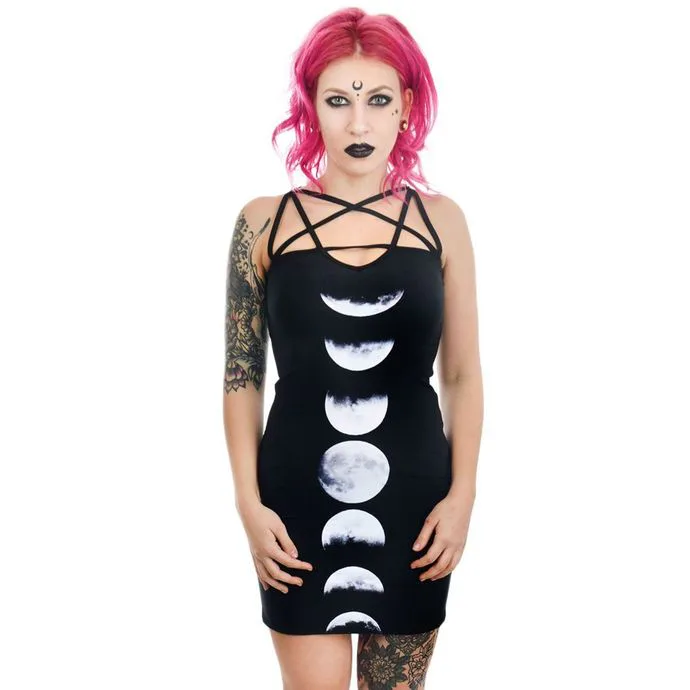 TOO FAST PHASES OF THE MOON PENTAGRAM HARNESS Černá S