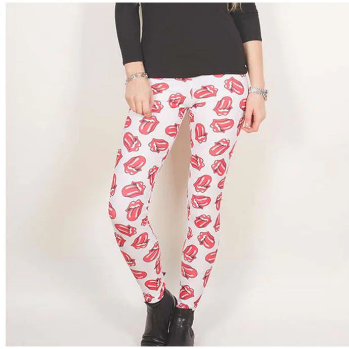 kalhoty plátěné ROCK OFF Rolling Stones Classic Tongue M/L